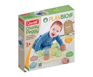 Quercetti XQU-84162 Quercetti-84162 Chunky Peggy Play Bio, Multicoloured