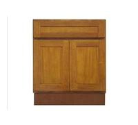 Quercia di miele 61 cm Toilette Bagno Elegante Shaker Mobile Porta Tradizionale Cassetto Singolo Base Lavello Vasca da Bagno Rubinetto a Parete Piatto da Toeletta Cucina Legno duro 61 cm L x 80 cm A