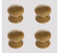 Quercia IN Legno Cassettiera Manopole Inserto IN Base 35mm - 48mm