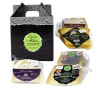 QUESOS LA ALDEA | Cesto Regalo Gourmet, 5 Spicchi di Formaggio di Oveja e Manchego D.O.P | Curato, Semicurato, Rosmarino, Manteca, Olio d'Oliva | Cesta Natalizia Gourmet, Regalo Gastronomico Premium