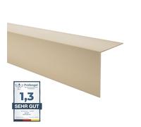 Quest - Angolo di protezione dei bordi in PVC, senza nastro adesivo, barra angolare e protezione degli angoli, 20 x 10 mm, 200 cm, beige
