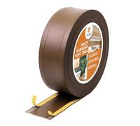 Quest Battiscopa 6in1 Flessibile 75 mm - Marrone, 20 m | Zoccolino morbido multifunzione, anche canalina e paraspigoli, autoadesivo, resistente ai raggi UV, per ogni ambiente