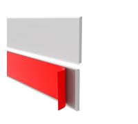 Quest battiscopa chiusura a parete autoadesivo PVC plastica 100 mm 812-LP