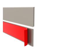 Quest battiscopa chiusura a parete autoadesivo PVC plastica 100 mm 812-LP