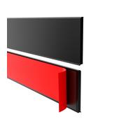 Quest battiscopa chiusura a parete autoadesivo PVC plastica 100 mm 812-LP