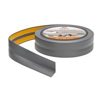 Quest Battiscopa Morbido 25 x 25 mm Autoadesivo - Grafite, 10 m | Profilo angolare flessibile in PVC, senza forare, per cucina e bagno, resistente ai raggi UV
