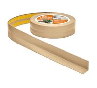 Quest Battiscopa Morbido Adesivo - 30 mm x 30 mm - Finitura Flessibile, Listello in PVC, Profilo Angolare per Cucina, Bagno, Parete, Pavimento - Resistente ai raggi UV (Colore sabbia, 15m)