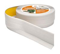 Quest Battiscopa Morbido Adesivo - 50 mm x 20 mm - Listello in PVC, Finitura Flessibile, Profilo Angolare per Cucina, Bagno, Parete, Pavimento - Decorativo (Betulla, 25m)