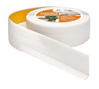 Quest Battiscopa Morbido Adesivo - 50 mm x 20 mm - Listello in PVC, Finitura Flessibile, Profilo Angolare per Cucina, Bagno, Parete, Pavimento - Decorativo (Bianco, 5m)