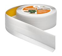 Quest Battiscopa Morbido Adesivo - 50 mm x 20 mm - Listello in PVC, Finitura Flessibile, Profilo Angolare per Cucina, Bagno, Parete, Pavimento - Decorativo (Grigio cenere, 20m)