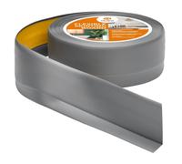 Quest Leisure - Battiscopa morbido adesivo in PVC 50x20 mm, flessibile - Grigio 10 m