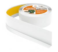 Quest Battiscopa PVC Morbido 70 x 20 mm Autoadesivo - Bianco, 25 m