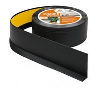 Quest Battiscopa PVC Morbido 70 x 20 mm Autoadesivo - Nero, 5 m