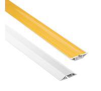 Quest Canalina Passacavi 60 mm Autoadesiva Antinciampo - Bianco, 200 cm
