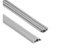 Quest Canalina Passacavi 60 mm PVC 3 Canali - Grigio, 200 cm