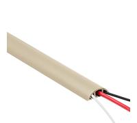 Quest Canalina Passacavi, Passacavi da Pavimento in PVC - Larghezza 40 mm - Guida per Cavi da Pavimento, Protezione Antiinciampo - Copricavi a 3 Canali - Lunghezza 200 cm, Beige