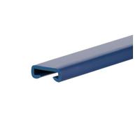Quest Corrimano in PVC 40x8 per scale, in plastica, profilo per corrimano in gomma, Blu scuro