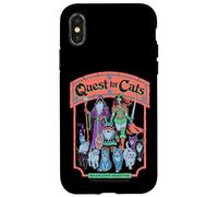 Quest for Cats Roleplay Retro Vintage Funny Adult Humor Custodia per iPhone X/XS