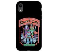 Quest for Cats Roleplay Retro Vintage Funny Adult Humor Custodia per iPhone XR