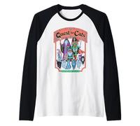 Quest for Cats Roleplay Retro Vintage Funny Adult Humor Maglia con Maniche Raglan