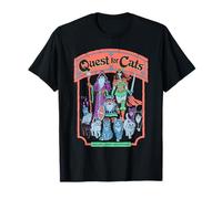 Quest for Cats Roleplay Retro Vintage Funny Adult Humor Maglietta