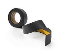 Quest Listello di Copertura Piatto Adesivo - Larghezza 30 mm - Listello per finestra, per interni - PVC, Flessibile, Resistente ai raggi UV - Lunghezza 5 metri (Grigio scuro, 30mm)