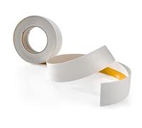 Quest Listello di Copertura Piatto Adesivo - Larghezza 30 mm - Listello per finestra, per interni - PVC, Flessibile, Resistente ai raggi UV - Lunghezza 5 metri (Bianco, 50mm)