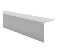 Quest Paraspigoli con profilo angolare in PVC, autoadesivo, listello angolare, da 200 cm e 50 x 20 mm, grigio