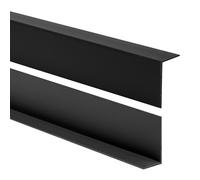 Quest Paraspigoli PVC 50 x 20 mm Resistente - Nero, 200 cm