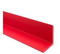 Quest Profilo angolare 27x27mm per protezione bordi e spigoli - Profilo angolare in PVC - Senza nastro adesivo - 100 cm, Rosso