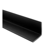 Quest Profilo angolare 27x27mm, protezione per bordi e spigoli - Profilo angolare in PVC - Senza nastro adesivo - 130 cm, Nero
