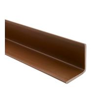 Quest Profilo angolare 27x27mm Protezione per bordi e spigoli - Profilo angolare in PVC - Senza nastro adesivo - 165 cm, Marrone