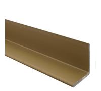 Quest Profilo angolare 35x35mm per protezione bordi e spigoli - Profilo angolare in PVC - Senza nastro adesivo - 150 cm, Ottone