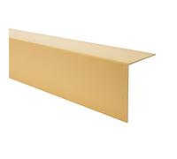 Quest - Profilo angolare in PVC, autoadesivo, protezione dei bordi, paraspigoli, 25 x 25 mm, 200 cm, colore oro, robusto e durevole