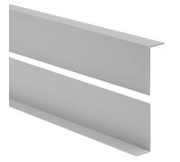 Quest Profilo angolare in PVC per protezione bordi - Senza nastro adesivo - Protezione per bordi e angoli - Listello angolare - 50 x 20 mm, 100 cm, Grigio