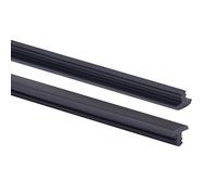 Quest Profilo antiscivolo per scale, in PVC, antiscivolo, lunghezza rotolo: 25 m (nero, 3,5 mm)