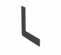Quest Profilo da Parete P2 per Scale in PVC - Nero, 150 cm
