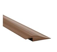 Quest Profilo di Transizione per Differenze di Livello, Listello di Giunzione in PVC - 50 mm x 7 mm - 2 Metri - Profilo di Livellamento, di Finitura, di Adattamento (Marrone)