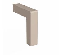 Quest Profilo Laterale Esterno Z1 per Scale in PVC - Beige, 150 cm