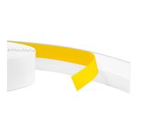 Quest Profilo piatto in PVC 60 mm Autoadesivo - Bianco, 20 m