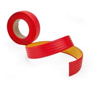 Quest Strisce Antiscivolo Autoadesive in PVC - 5 m x 35 mm - Protezione Antiscivolo per Scale, Scale, Bagno e Superfici Lisce - Rosso