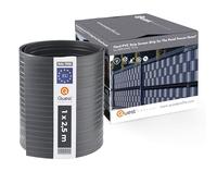 Quest Striscia Frangivista PVC Rigido 19 cm - Grafite, 252 cm, Set da 10 | Paravento per recinzione a doppia asta, per giardino, balcone e terrazza, resistente ai raggi UV, 900 g/m2, tutela la privacy