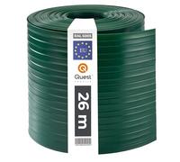 Quest Striscia Frangivista PVC Rigido 19 cm - Verde, 26 m | Paravento per recinzione a doppia asta, per giardino, balcone e terrazza, resistente ai raggi UV, 900 g/m2, tutela la privacy