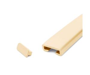 Quest Tappo Terminale per Corrimano 40 x 8 mm - Crema