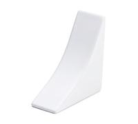 Quest Terminali per Listello di Finitura Piano di Lavoro 13,4mm, Bianco Opaco, 2 pezzi