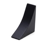 Quest Terminali per Listello di Finitura Piano di Lavoro 13,4mm, Nero Opaco, 2 pezzi