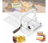 Questa affettatrice Professionale a Braccio Singolo, Interamente in Metallo, Taglia Sapone Manuale, garantisce Un Taglio preciso con tacche Graduate ed è Resistente, Ideale per Tagliare Form