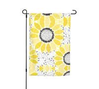 Questa bandiera da giardino con stampa astratta di girasoli è il benvenuto ospiti a casa tua con unica. Perfetta per qualsiasi terrazza, patio, portico anteriore o veranda e fai affascinanti