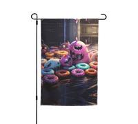 Questa bandiera da giardino con stampa ciambelle è il benvenuto ospiti a casa tua con unica. Perfetta per qualsiasi terrazza, patio, portico anteriore o veranda e fai affascinanti dichiarazioni