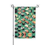 Questa bandiera da giardino con stampa di cibo sushi è il benvenuto ospiti a casa tua con unica. Perfetta per qualsiasi terrazza, patio, portico anteriore o veranda e fai affascinanti dichiarazioni